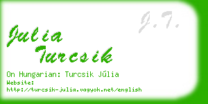 julia turcsik business card